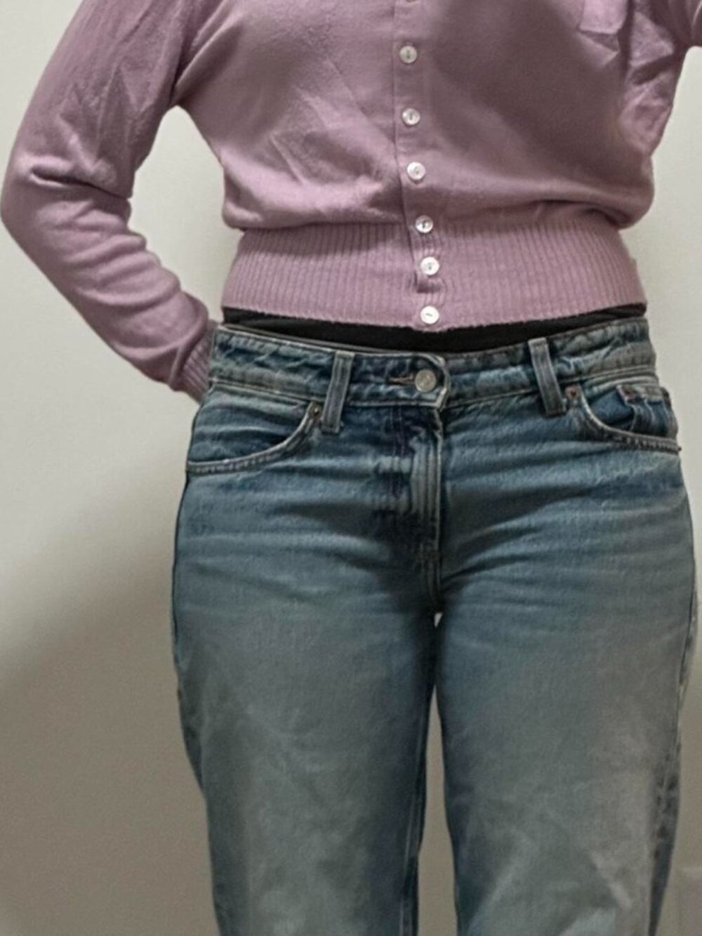 Women's Purple and Pink Cardigan